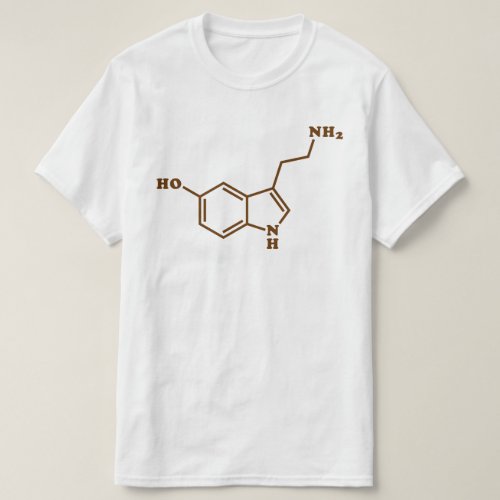 Serotonin Molecular Chemical Formula T_Shirt
