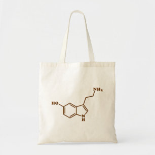 Serotonin Molecular Chemical Formula Tote Bag