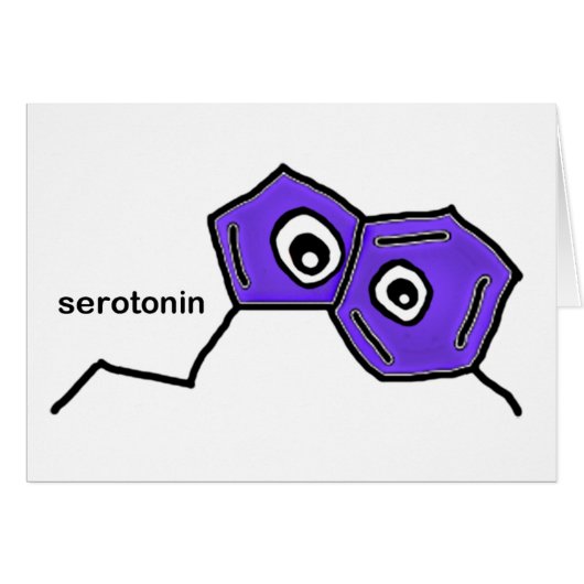 Serotonin Neurotransmitter Cards (Front Horizontal)