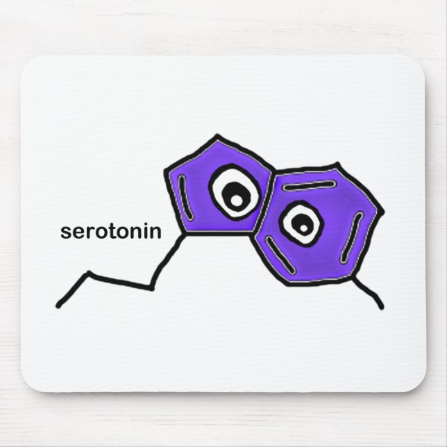 Serotonin Neurotransmitter Mouse Pad (Front)