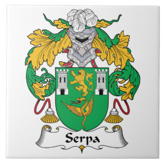Serpa Family Crest Ceramic Tile