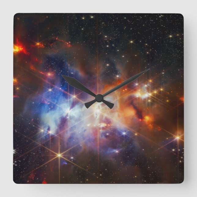 Serpens Nebula Square Wall Clock (Front)
