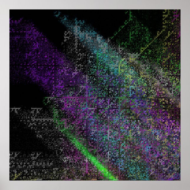 Serpenski's Triangle Squared Poster (Front)