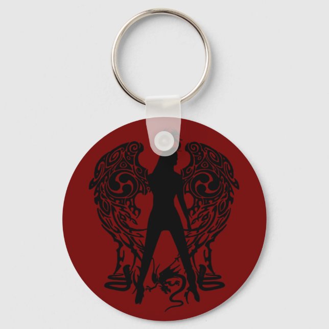 Serpent Angel Keychain (Front)