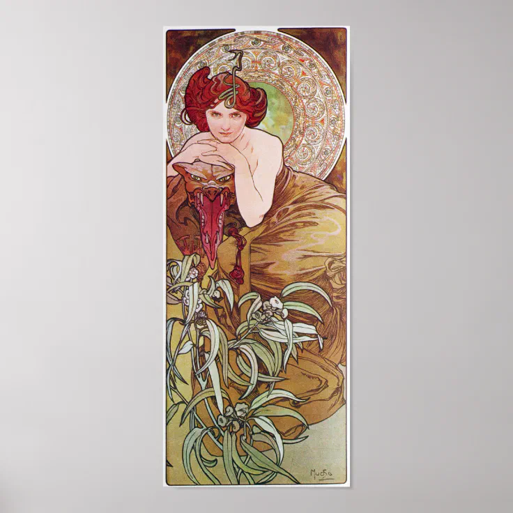 Serpent Art Nouveau Poster | Zazzle