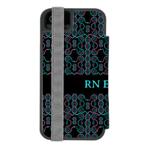 Serpent Chasing Tail Seamless Pattern Nurse Name G iPhone SE/5/5s Wallet Case