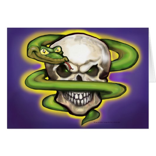 Serpent Evil Skull (Front Horizontal)