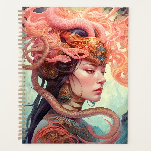 Serpent Hair Lady Fantasy Art Planner