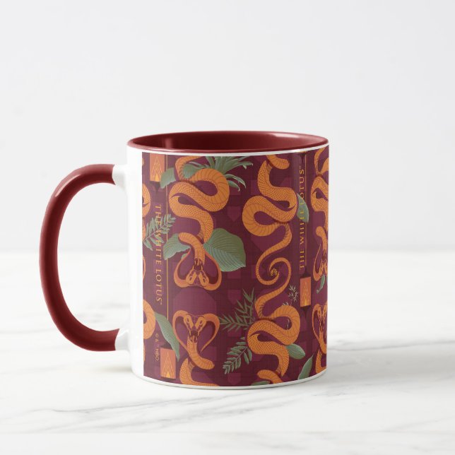 Serpent Luxe Pattern - The White Lotus Mug (Left)