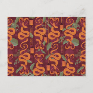 Serpent Luxe Pattern - The White Lotus Postcard