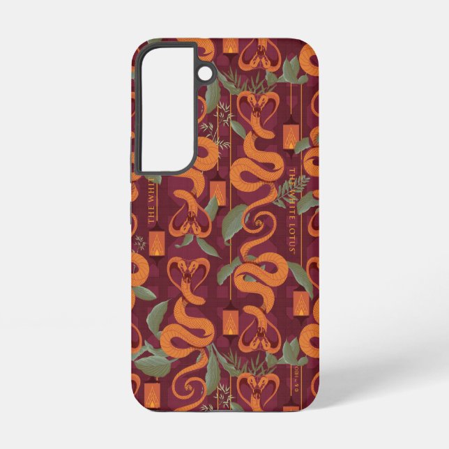 Serpent Luxe Pattern - The White Lotus Samsung Galaxy Case (Back)