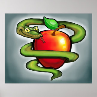 Serpent n Apple Poster