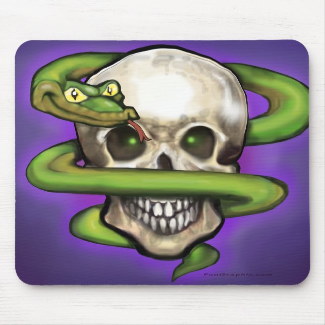 Serpent n Skull Mouse Pad (Front)