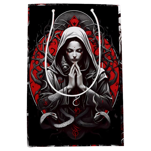 Serpent Priestess of the Shadow Grove Medium Gift Bag (Front)