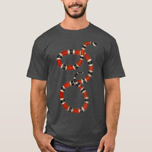 Serpent Red Black Coral Snake Educational T_Shirt