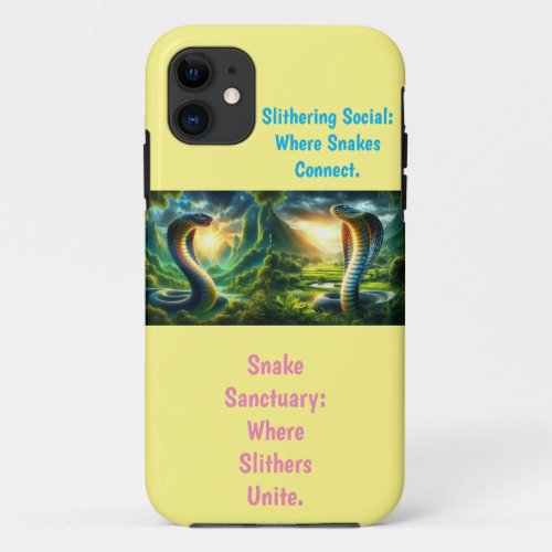 Serpent Symposium Uniting in Scales and Slithers iPhone 11 Case