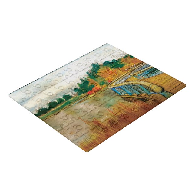 Serpentine Bridge at the Chicago Botanic Garden Jigsaw Puzzle (3/4)