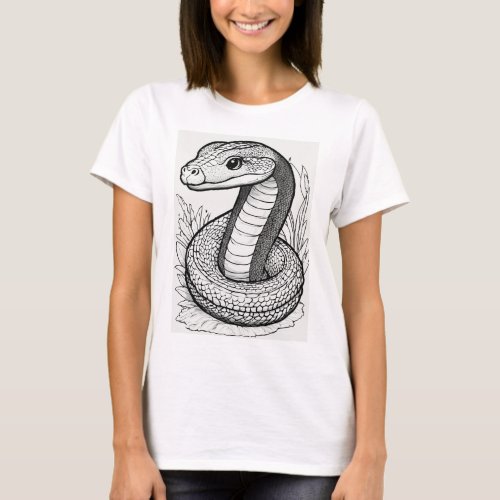 Serpentine chicEmbracing the elegance of snake T_Shirt