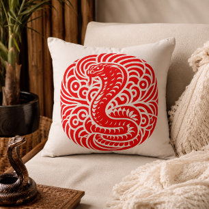 Serpentine Comfort: Cobra-Shaped Pillow for Exotic