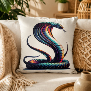 Serpentine Comfort: Cobra-Shaped Pillow for Exotic
