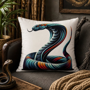 Serpentine Comfort: Cobra-Shaped Pillow for Exotic