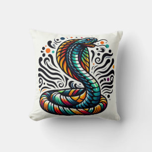 Serpentine Comfort: Cobra-Shaped Pillow for Exotic