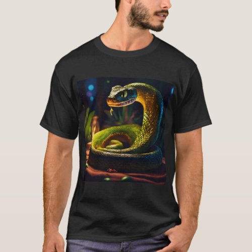 Serpentine Spectrum Vibrant Viper Vibes T_Shirt