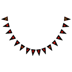 Serpent's Blessing 新年快乐 2025" Bunting Flags