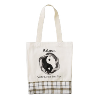 Serpents Dual (Black/White) Zazzle HEART Tote Bag