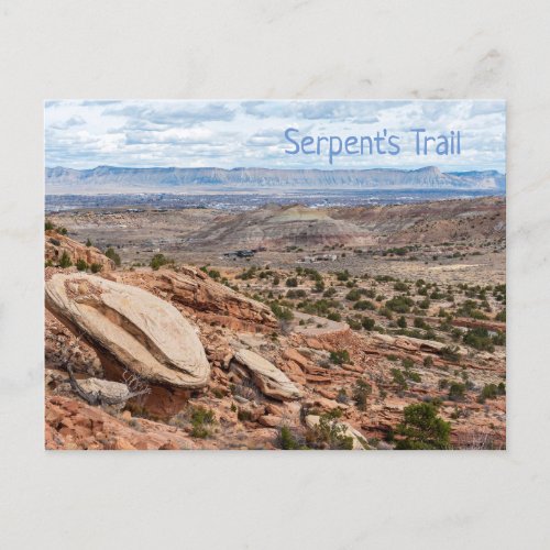 Serpents Trail in the Colorado National Monument Postcard