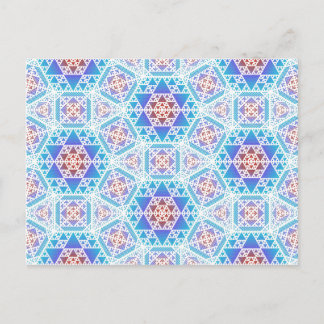 Serpienski Clockwork Lg Any Color Postcard