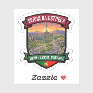 Serra da Estrela Portugal Mountain Road Sticker