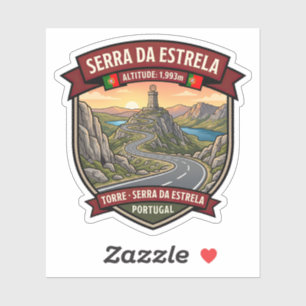 Serra da Estrela Portuguese Highlands Road Sticker