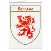Serrano Coat of Arms/Family Crest (Front)