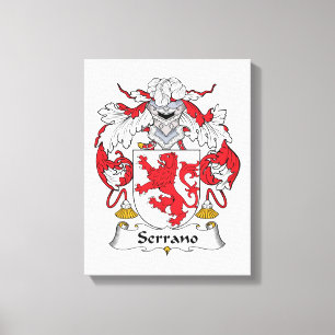 Serrano Family Crest Canvas Print