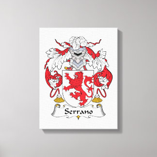 Serrano Family Crest Canvas Print