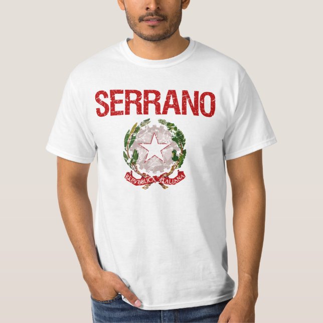 Serrano Italian Surname T-Shirt