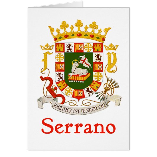 Serrano Shield of Puerto Rico Cards (Front)