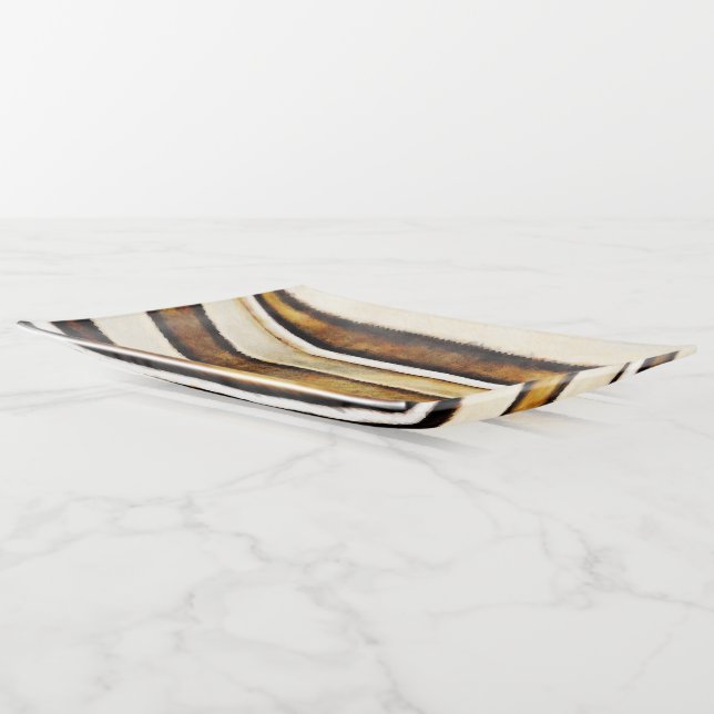 Serrated Strips Trinket Tray (Angled)
