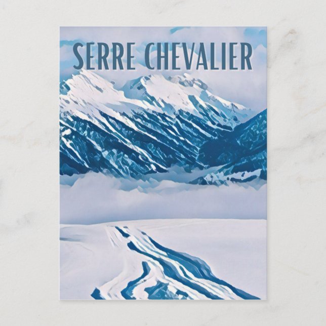 Serre Chevalier Ski resort Postcard (Front)