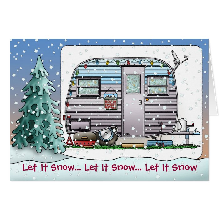 Serro Scotty Camper Trailer Holiday Cards