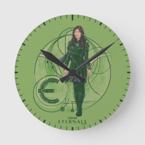 Sersi Astrometry Graphic Round Clock