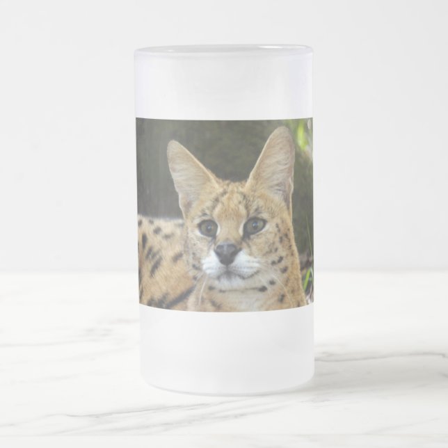 serval 015 frosted glass beer mug (Center)