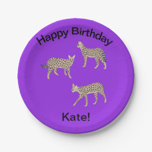 Serval Cats  Paper Plates