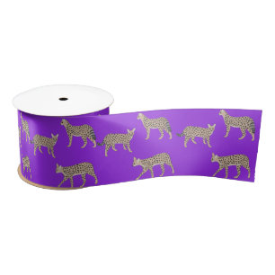 Serval Cats  Satin Ribbon
