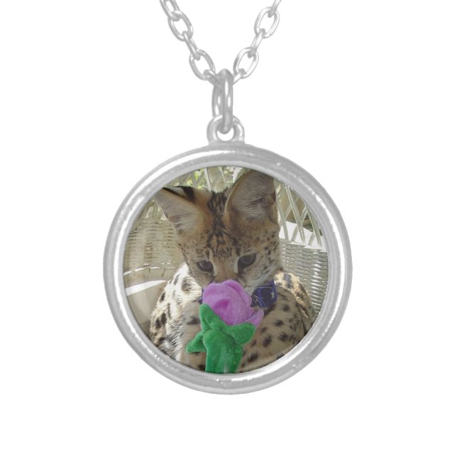 Serval Spring is in the air! Silver Plated Necklace (Front)