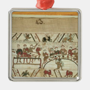 Servants preparing a banquet for William I Metal Ornament