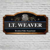 Serve & Honor Police Academy Wooden Wall Sign (Front)