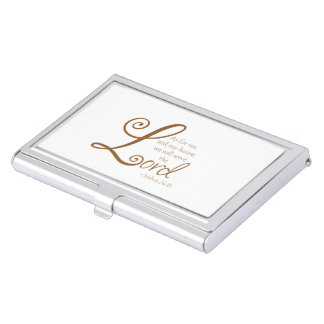 Spiritual Business Card Holders Cases Zazzle Serve The Lord Business Card Case