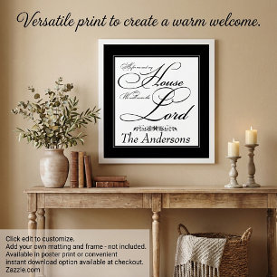 Serve the Lord personalized  Poster